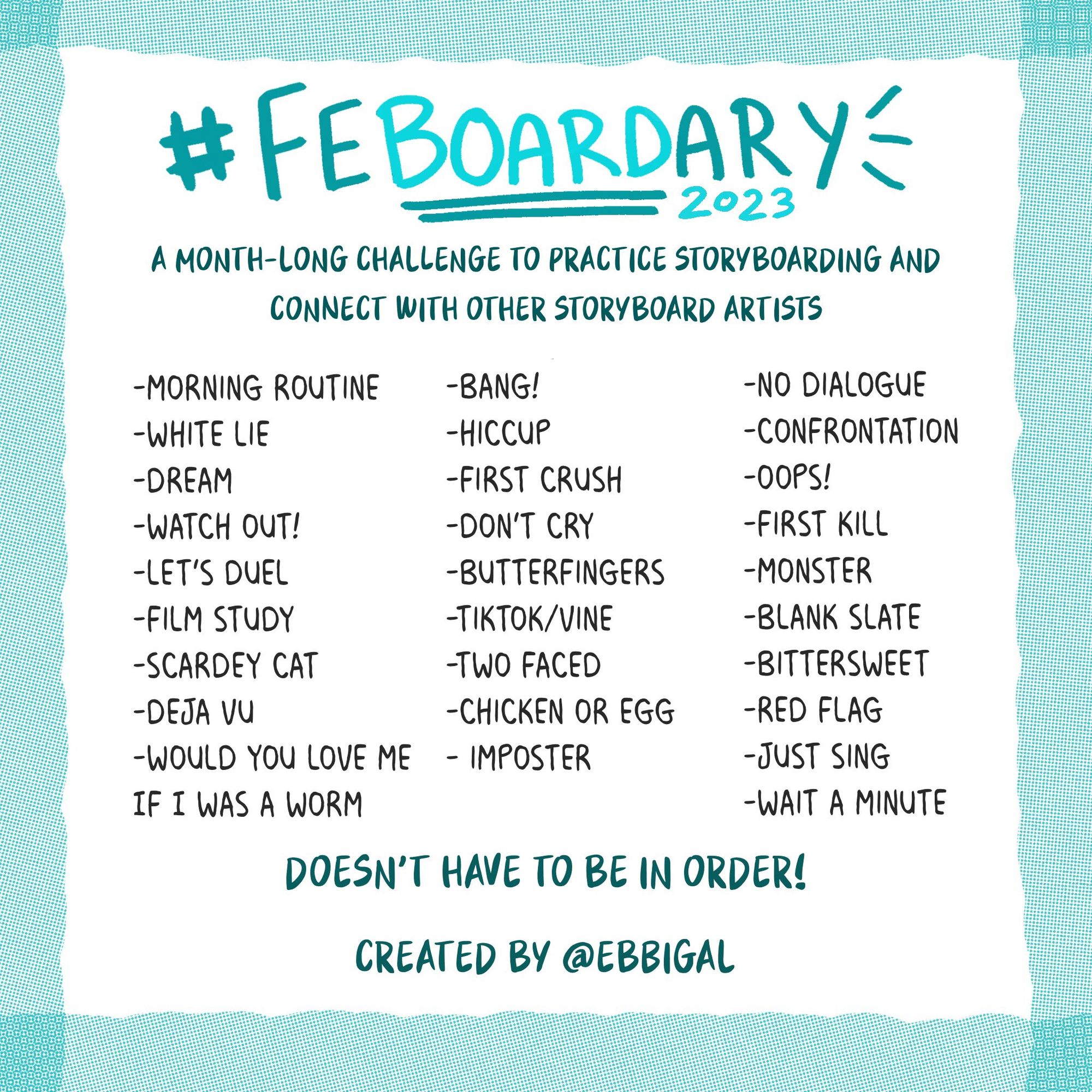 #Feboardary Storyboard Challenge