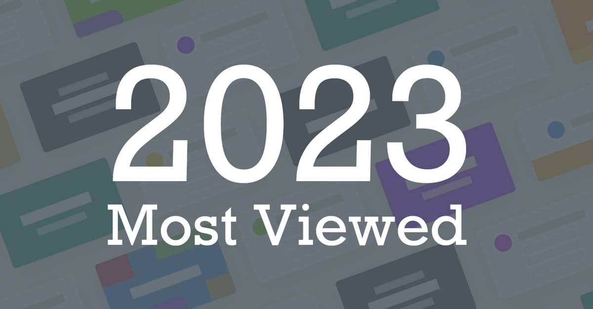 2023 - Most Viewed Decks